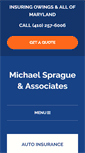 Mobile Screenshot of michaelspragueinsurance.com