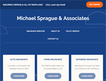 Tablet Screenshot of michaelspragueinsurance.com